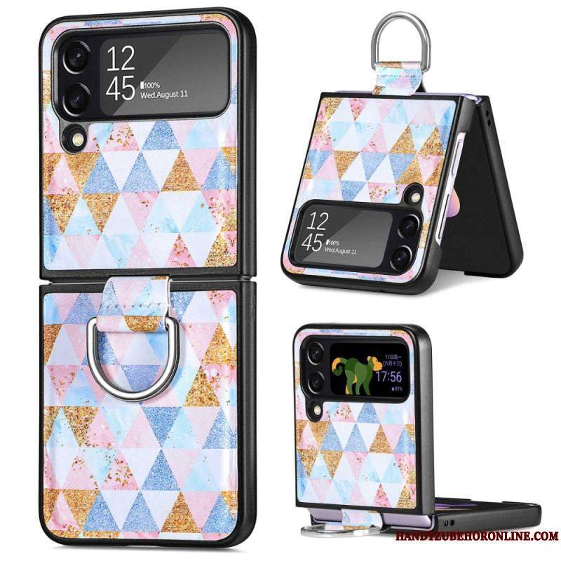 Coque Samsung Galaxy Z Flip 4 Fantaisie avec Anneau CASENEO