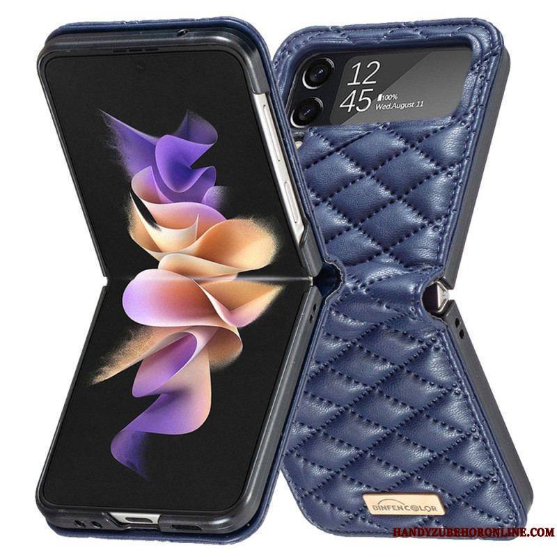 Coque Samsung Galaxy Z Flip 4 Matelassée Binfen Color