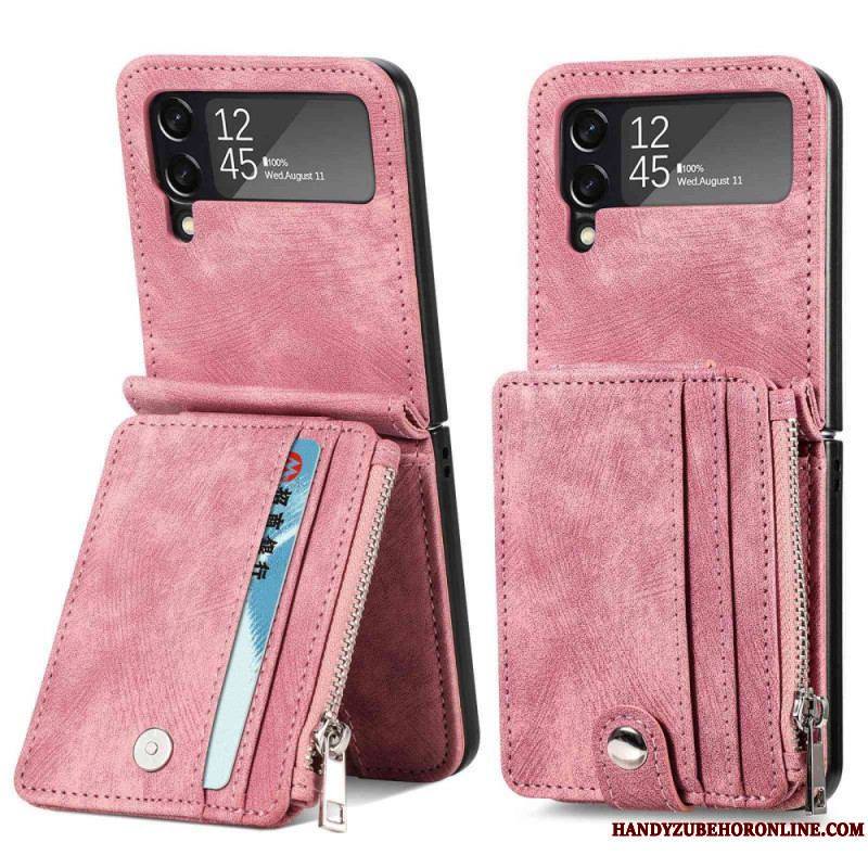 Coque Samsung Galaxy Z Flip 4 Porte-cartes / Porte-monnaie