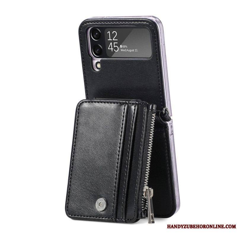 Coque Samsung Galaxy Z Flip 4 Portefeuille avec Bandoulière