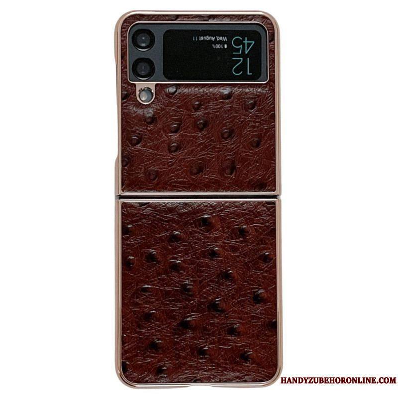 Coque Samsung Galaxy Z Flip 4 Style Autruche