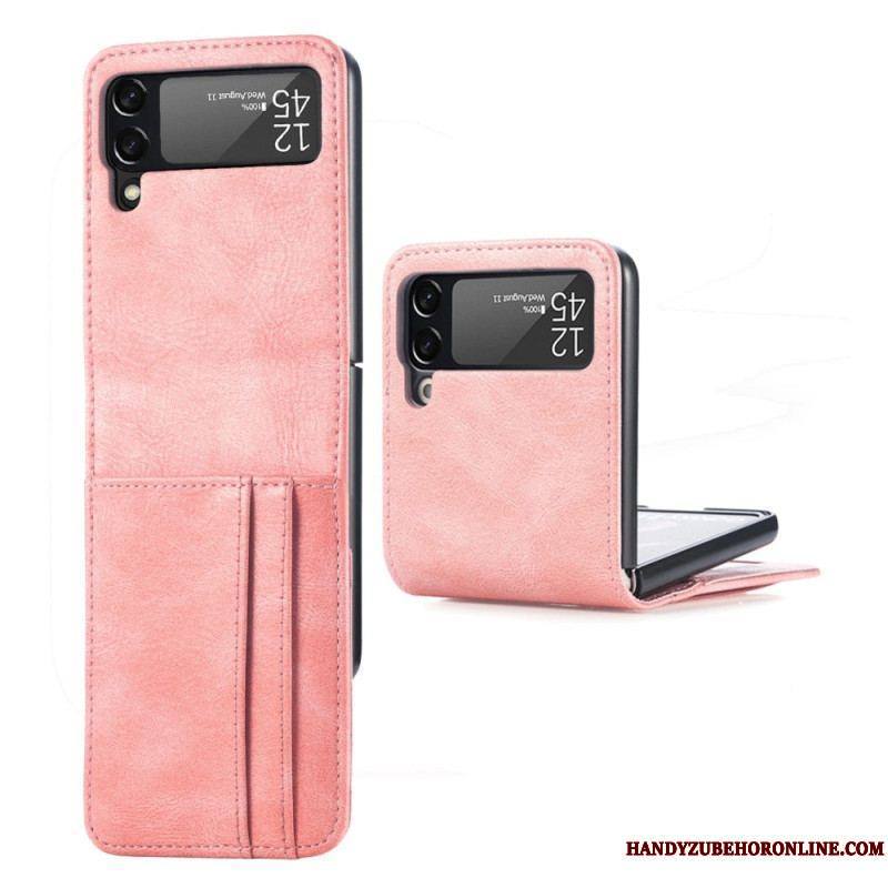 Coque Samsung Galaxy Z Flip 4 Style Cuir Porte-Cartes