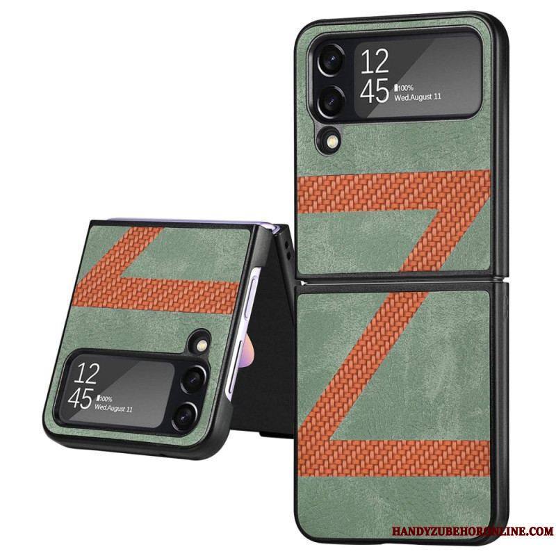 Coque Samsung Galaxy Z Flip 4 Style Cuir Z Design