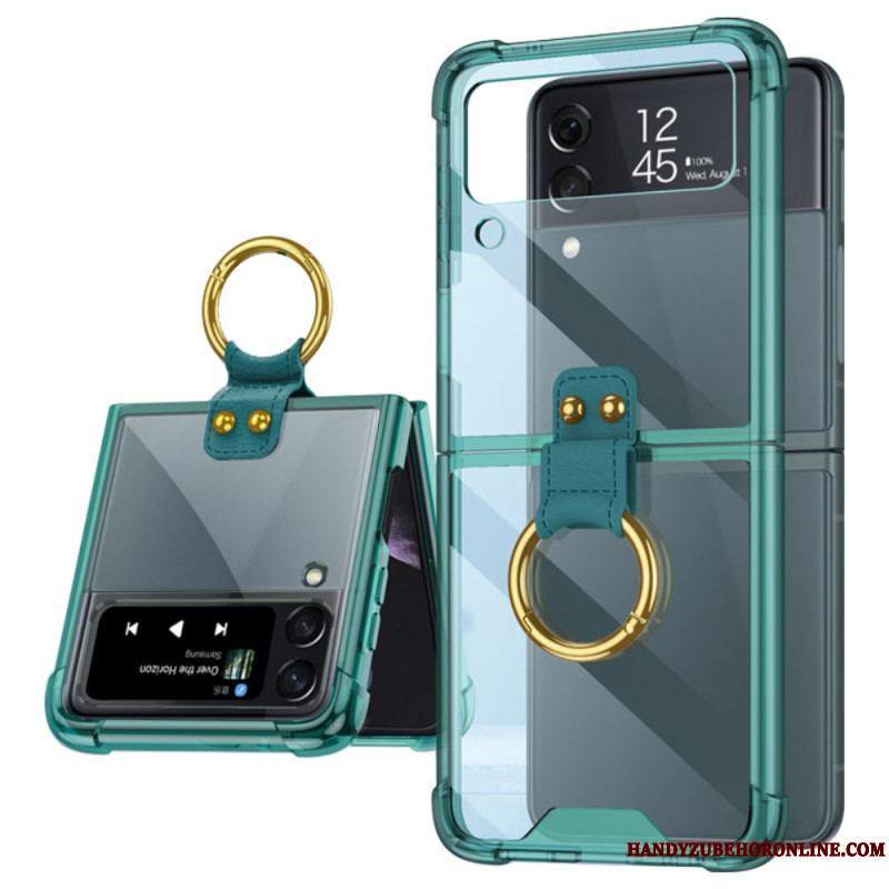 Coque Samsung Galaxy Z Flip 4 Teintée avec Anneau GKK