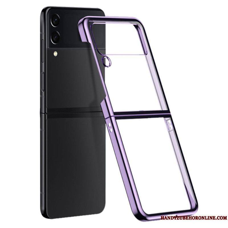 Coque Samsung Galaxy Z Flip 4 Transparente Contours Colorés