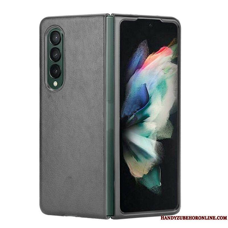 Coque Samsung Galaxy Z Fold 3 5G Effet Cuir Litchi