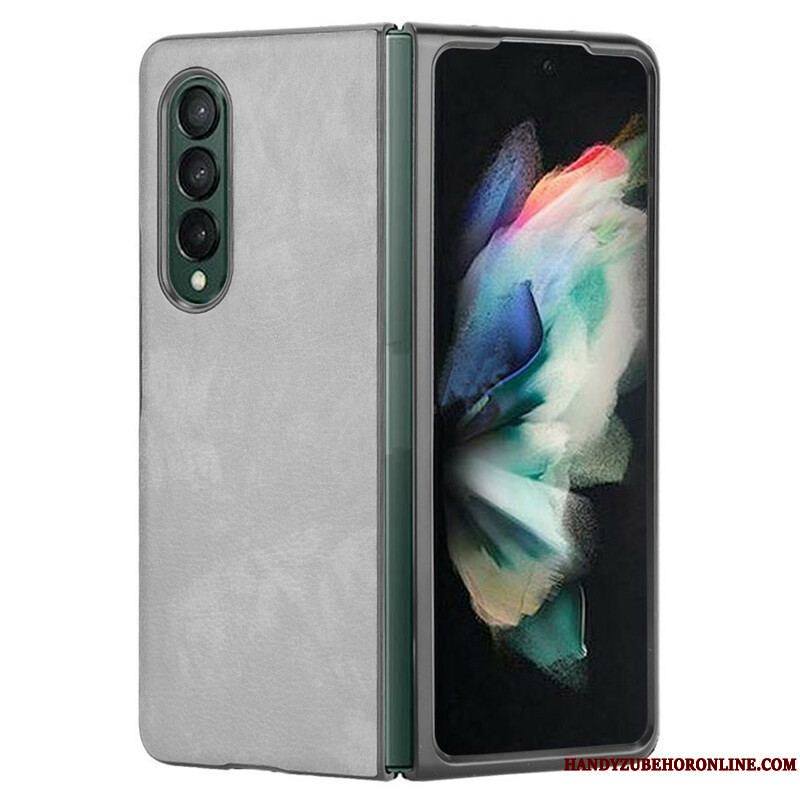 Coque Samsung Galaxy Z Fold 3 5G Effet Cuir Litchi