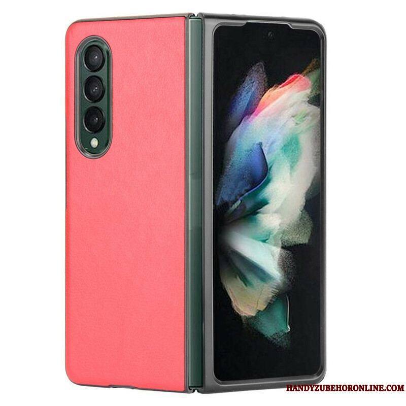 Coque Samsung Galaxy Z Fold 3 5G Effet Cuir Litchi