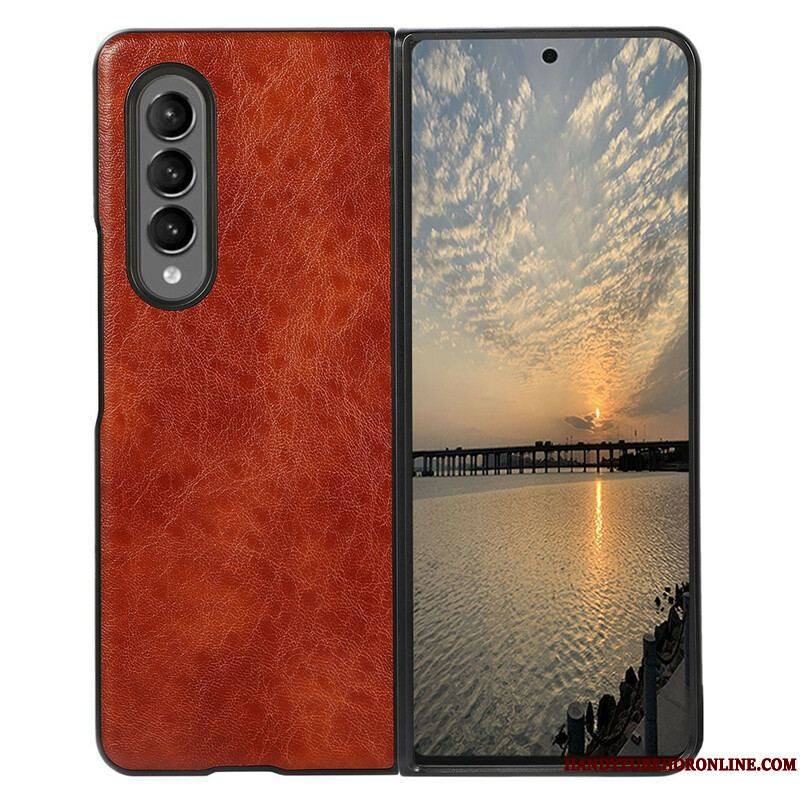 Coque Samsung Galaxy Z Fold 3 5G Simili Cuir Texturé