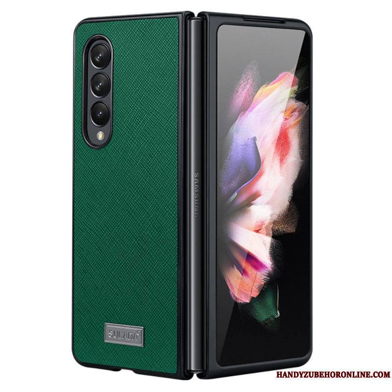 Coque Samsung Galaxy Z Fold 3 5G Simili Cuir Texturé SULADA