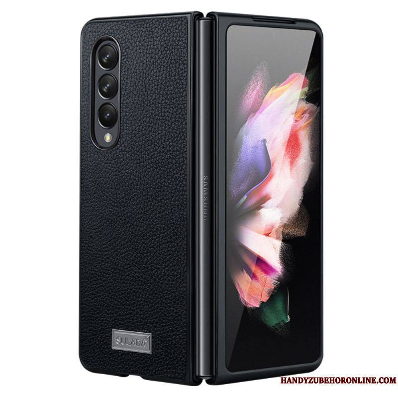 Coque Samsung Galaxy Z Fold 3 5G Style Cuir Litchi SULADA