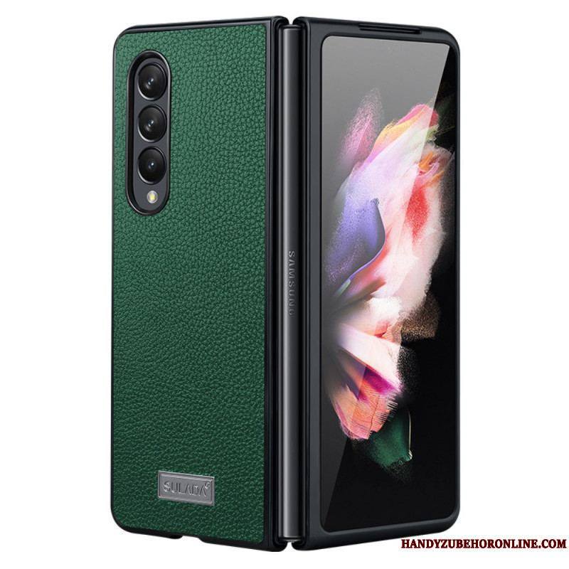 Coque Samsung Galaxy Z Fold 3 5G Style Cuir Litchi SULADA