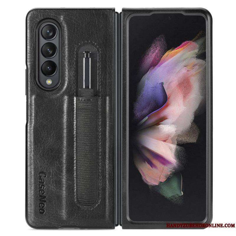 Coque Samsung Galaxy Z Fold 3 5G Style Cuir Porte-Stylet CASENEO