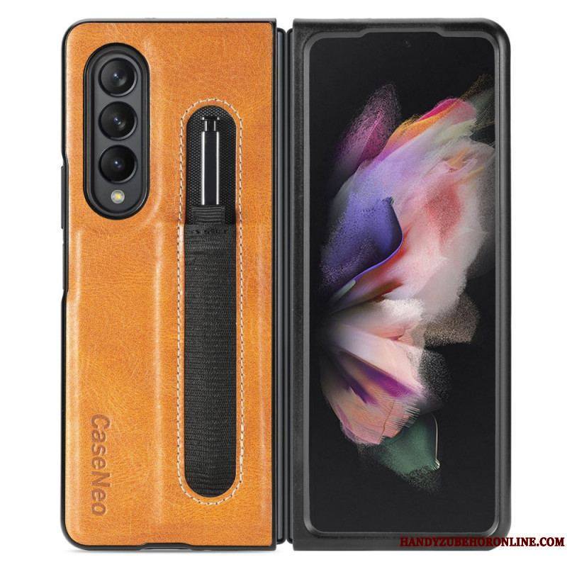 Coque Samsung Galaxy Z Fold 3 5G Style Cuir Porte-Stylet CASENEO