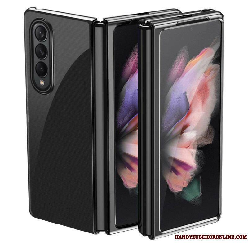 Coque Samsung Galaxy Z Fold 3 5G Transparente Rebords Style Métal