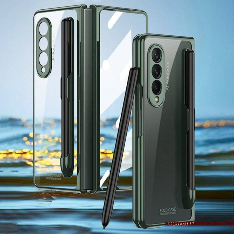 Coque Samsung Galaxy Z Fold 3 5G Transparente avec Porte-Stylet GKK