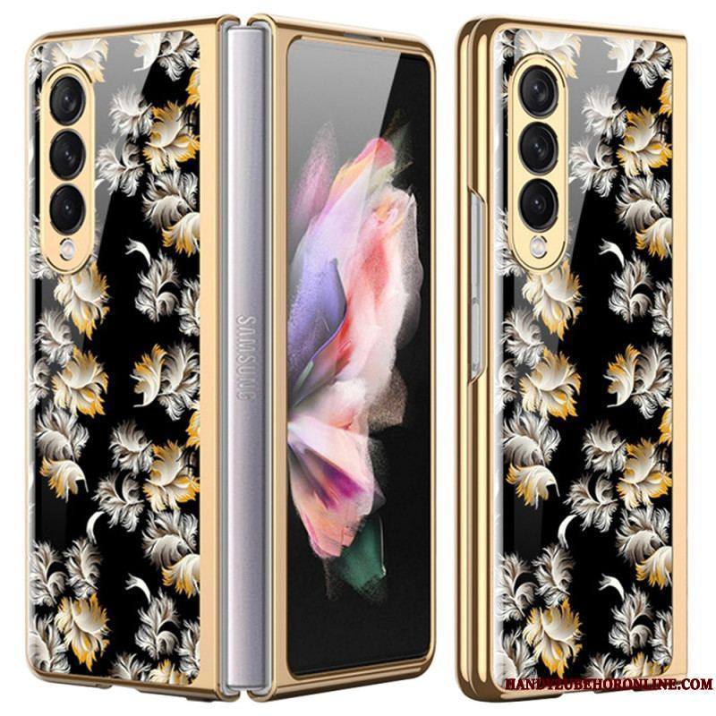 Coque Samsung Galaxy Z Fold 3 5G Verre Trempé Florale