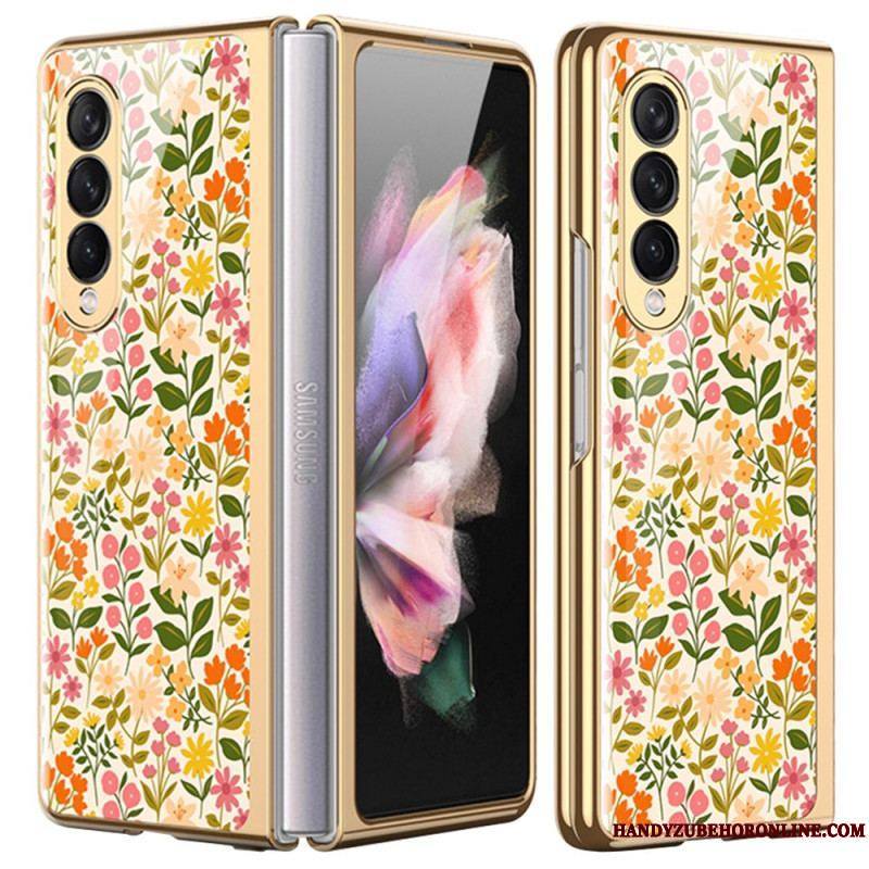 Coque Samsung Galaxy Z Fold 3 5G Verre Trempé Florale