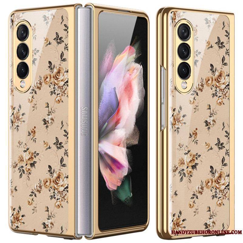 Coque Samsung Galaxy Z Fold 3 5G Verre Trempé Florale