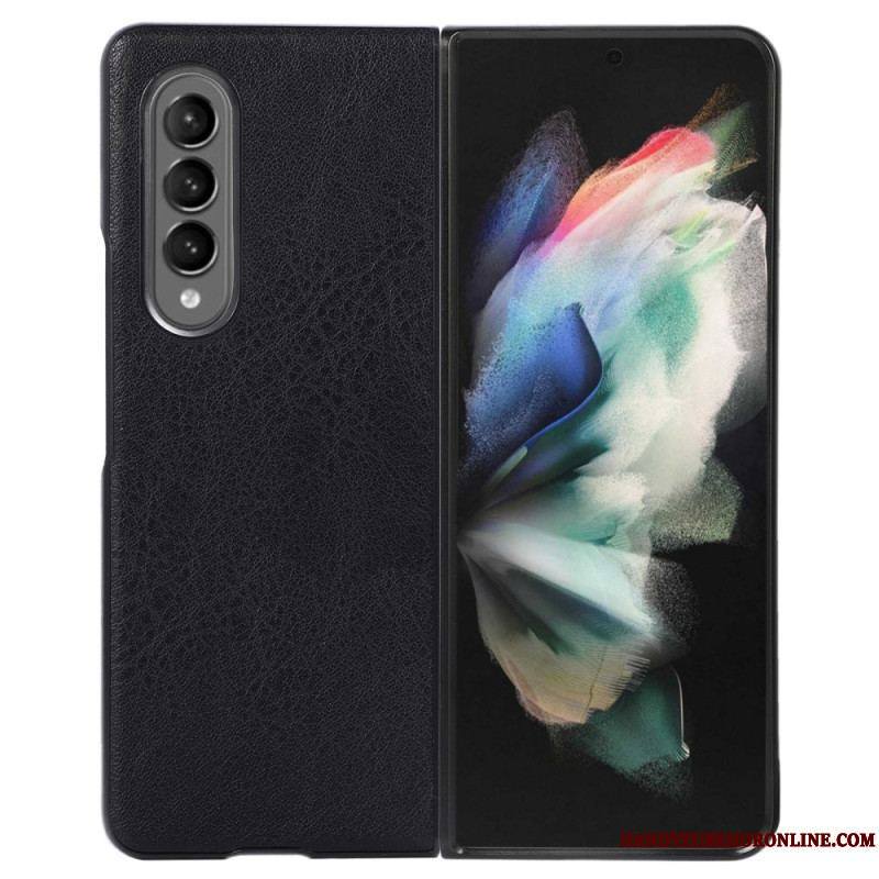 Coque Samsung Galaxy Z Fold 4 Bicolore Simili Cuir Texturée