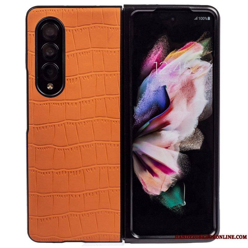 Coque Samsung Galaxy Z Fold 4 Relief Croco