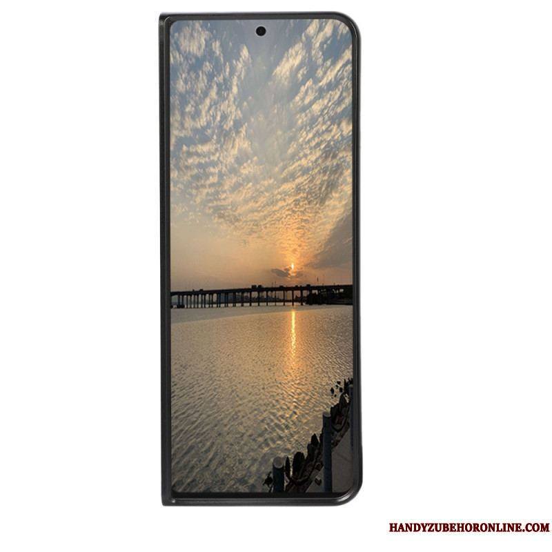 Coque Samsung Galaxy Z Fold 4 Simili Cuir Croco