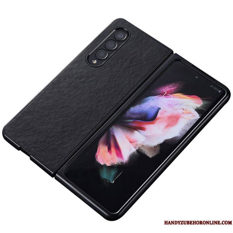 Coque Samsung Galaxy Z Fold 4 Simili Cuir Texture Nylon