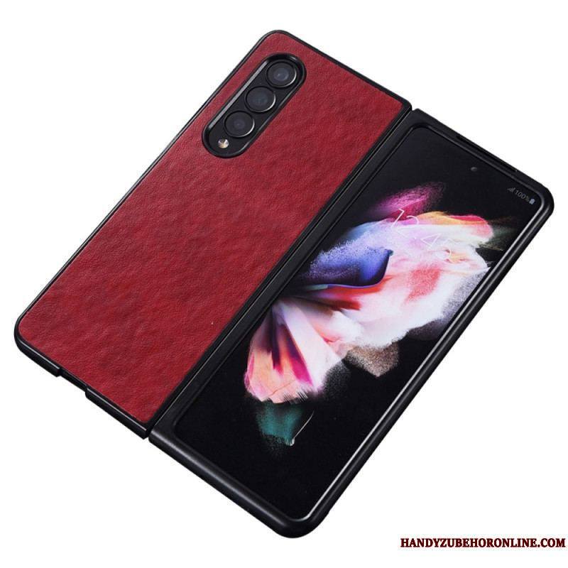 Coque Samsung Galaxy Z Fold 4 Simili Cuir Texture Nylon