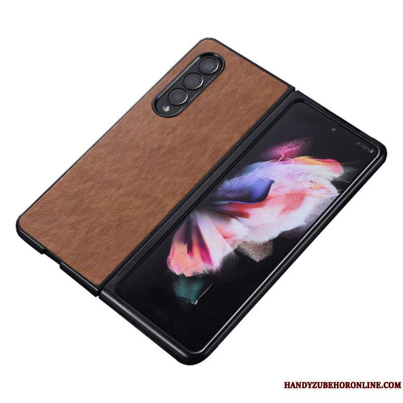 Coque Samsung Galaxy Z Fold 4 Simili Cuir Texture Nylon