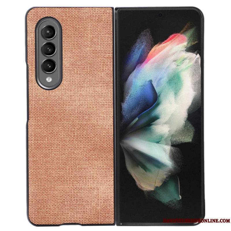 Coque Samsung Galaxy Z Fold 4 Simili Cuir Tissé