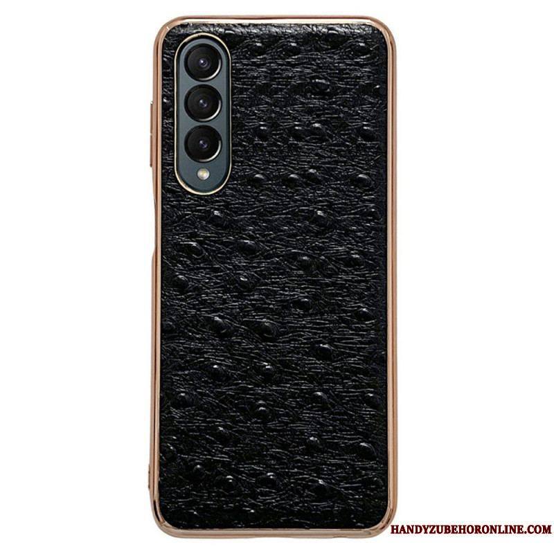 Coque Samsung Galaxy Z Fold 4 Texture Autruche