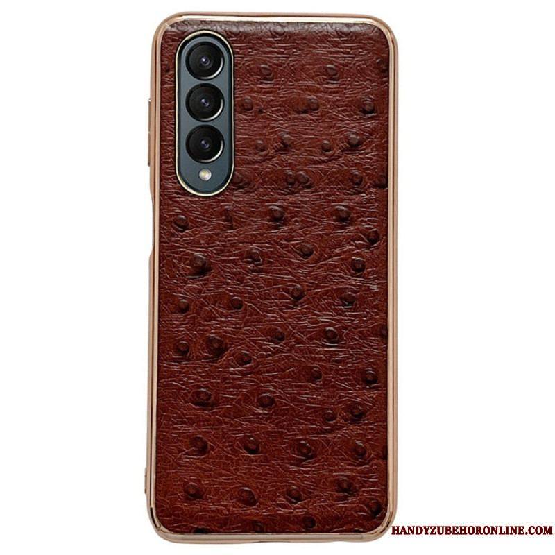 Coque Samsung Galaxy Z Fold 4 Texture Autruche