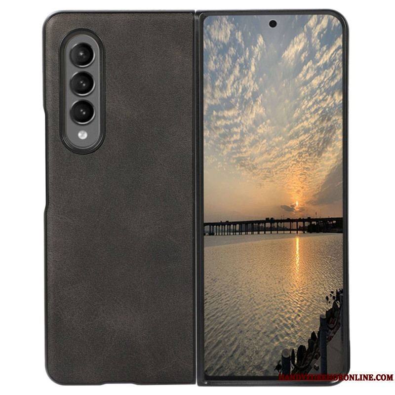 Coque Samsung Galaxy Z Fold 4 Texture Cuir Enduit