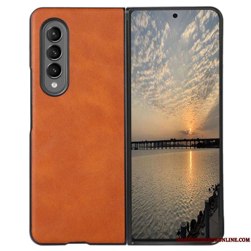 Coque Samsung Galaxy Z Fold 4 Texture Simili Cuir Classique