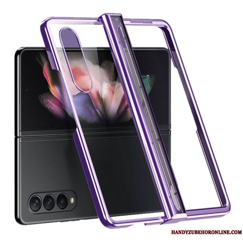 Coque Samsung Galaxy Z Fold 4 Transparente Métallisée à Charnière