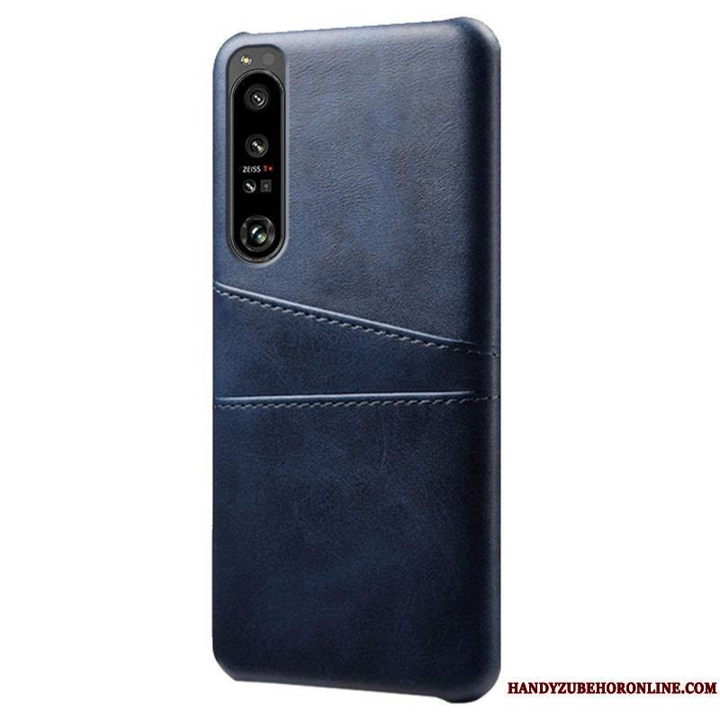 Coque Sony Xperia 1 IV Effet Cuir Porte-Cartes