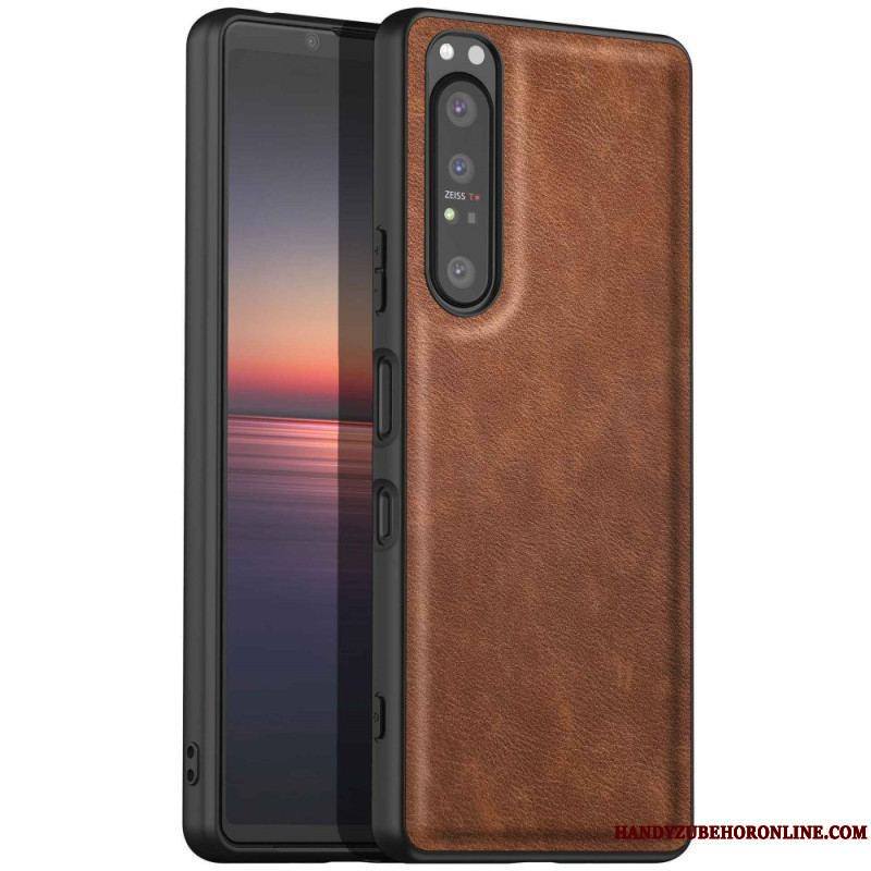 Coque Sony Xperia 1 IV Simili Cuir