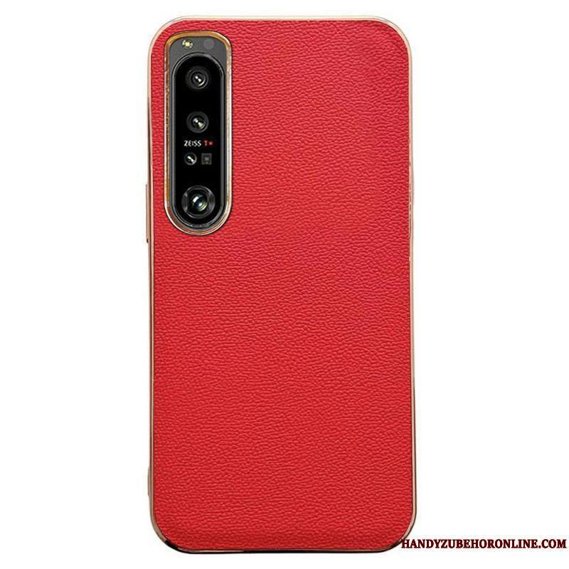 Coque Sony Xperia 1 IV Vrai Cuir