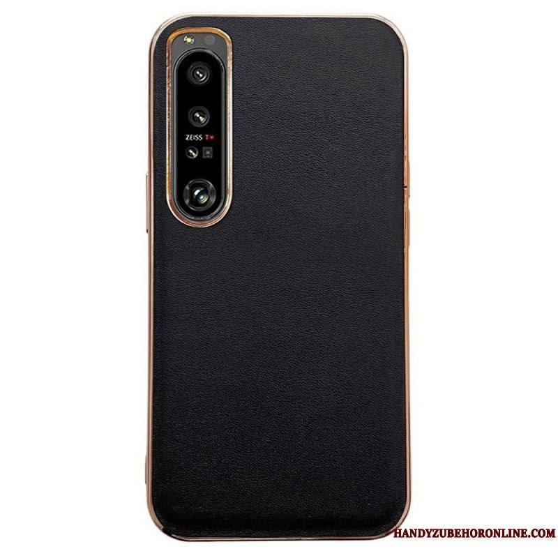 Coque Sony Xperia 1 IV Véritable Cuir Color