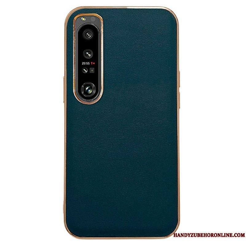 Coque Sony Xperia 1 IV Véritable Cuir Color