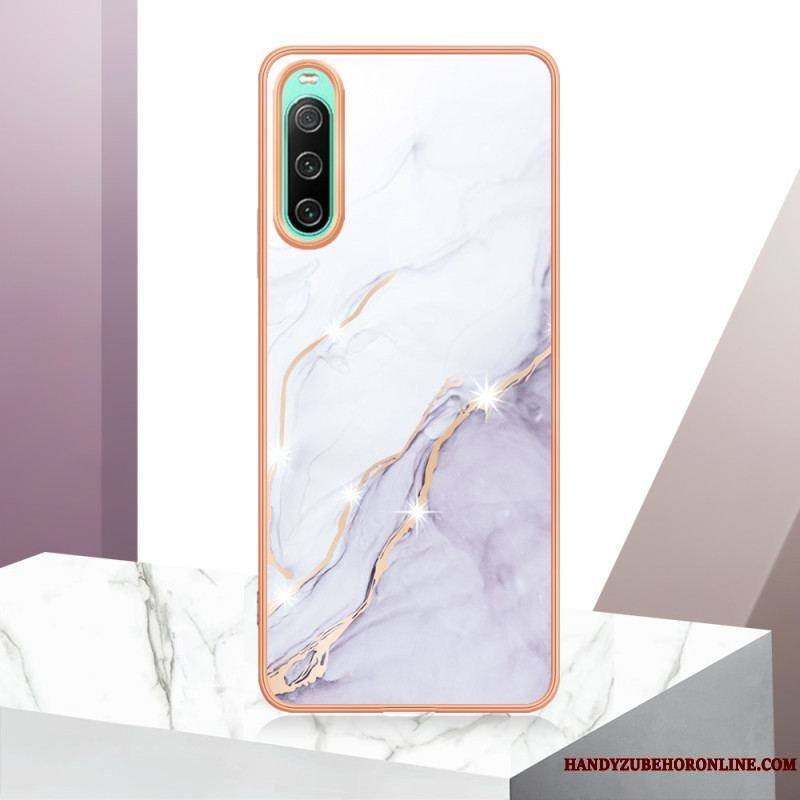 Coque Sony Xperia 10 IV Marbre Coloré