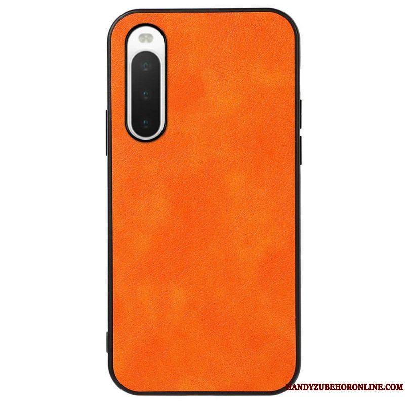 Coque Sony Xperia 10 IV Style Cuir Litchi