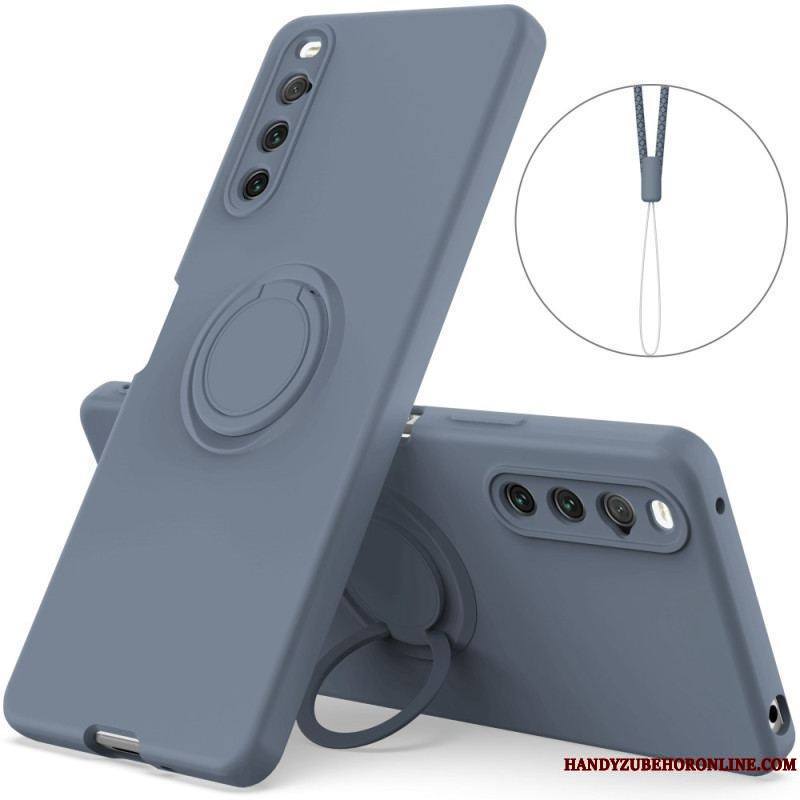 Coque Sony Xperia 10 IV Unie Anneau-Support