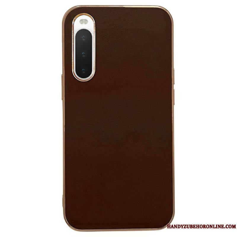 Coque Sony Xperia 10 IV Vrai Cuir