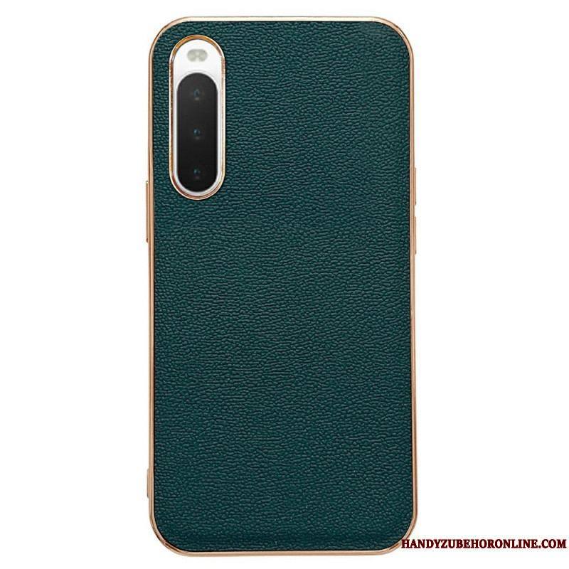 Coque Sony Xperia 10 IV Véritable Cuir Color