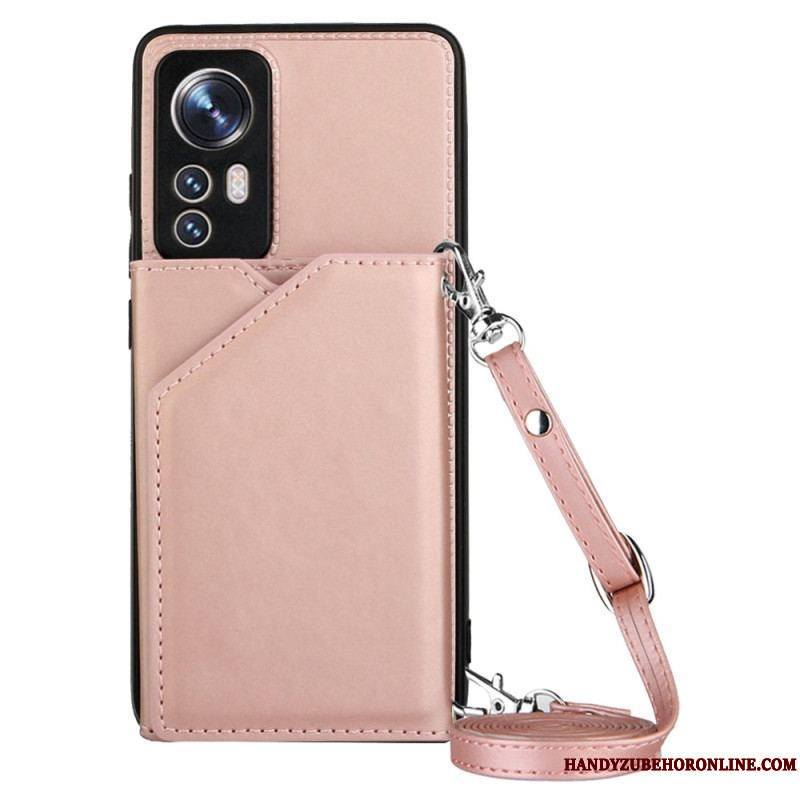 Coque Xiaomi 12 / 12X Porte-cartes et Bandoulière