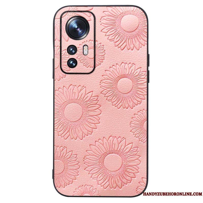 Coque Xiaomi 12 / 12X Simili Cuir Tournesols