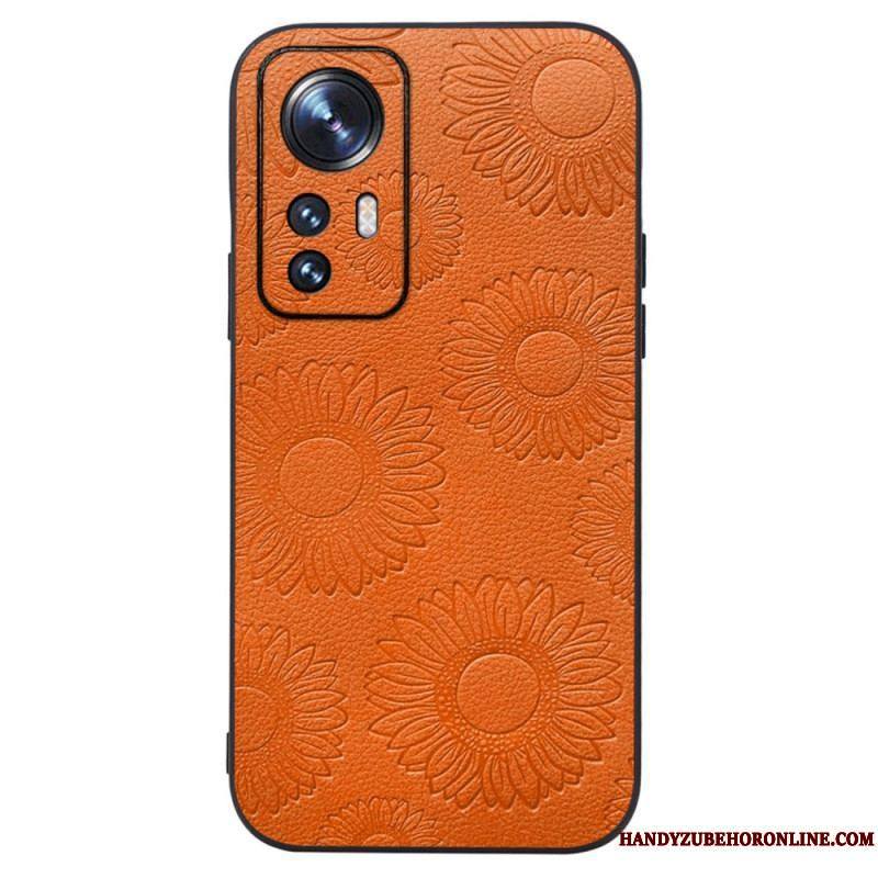 Coque Xiaomi 12 / 12X Simili Cuir Tournesols