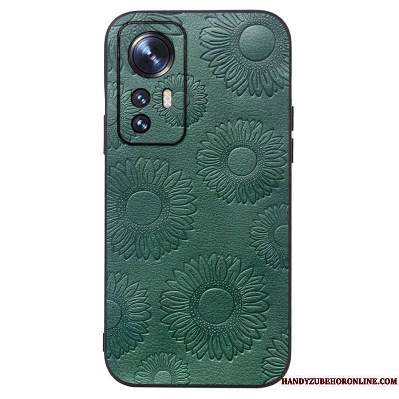 Coque Xiaomi 12 / 12X Simili Cuir Tournesols