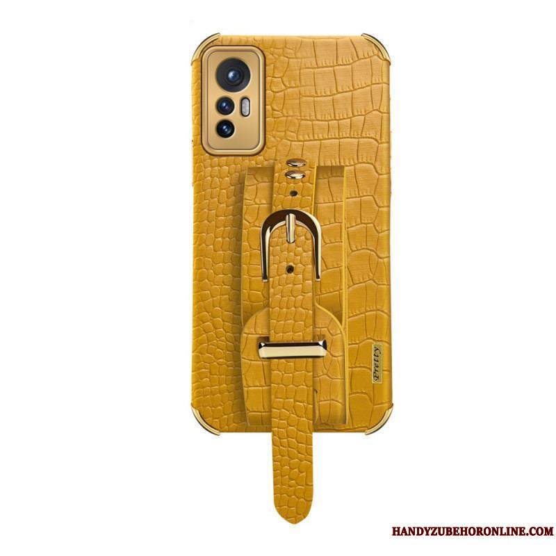 Coque  Xiaomi 12 / 12X Style Crocodile avec Sangle Support